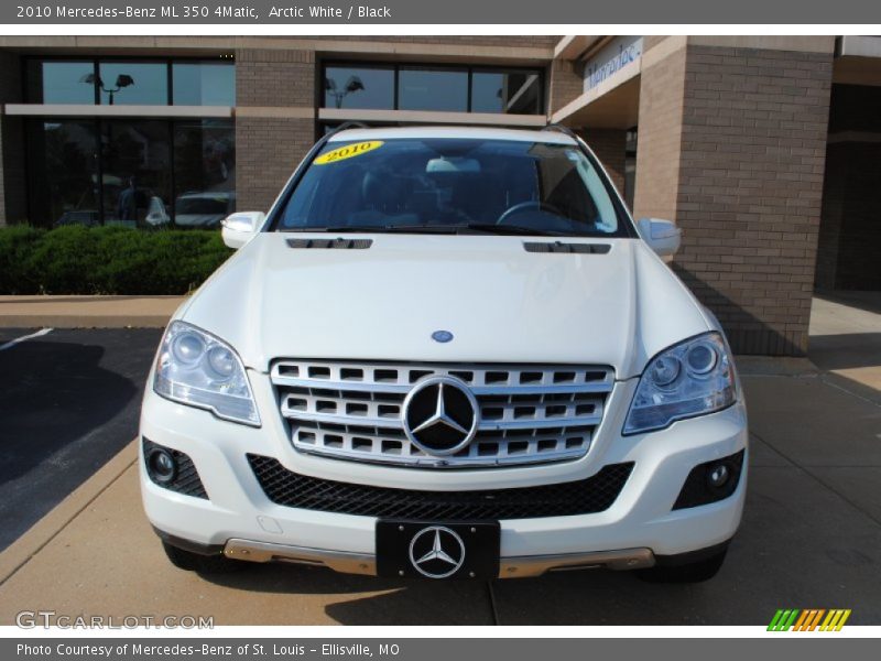 Arctic White / Black 2010 Mercedes-Benz ML 350 4Matic