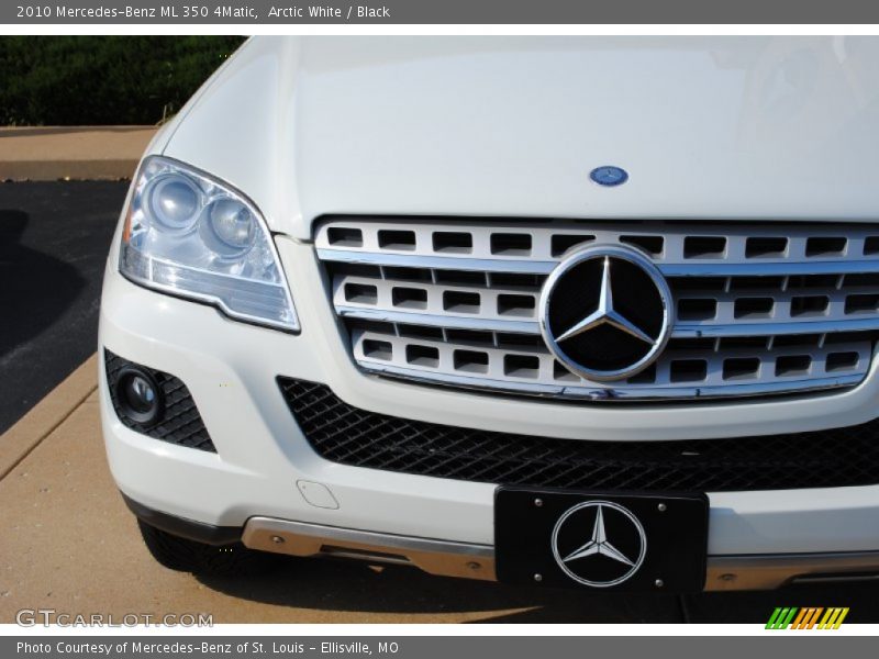 Arctic White / Black 2010 Mercedes-Benz ML 350 4Matic