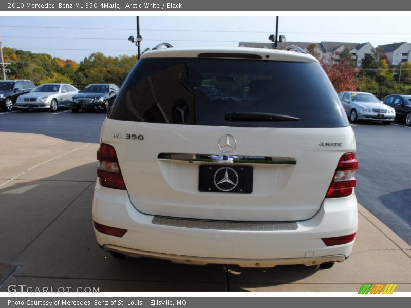 Arctic White / Black 2010 Mercedes-Benz ML 350 4Matic