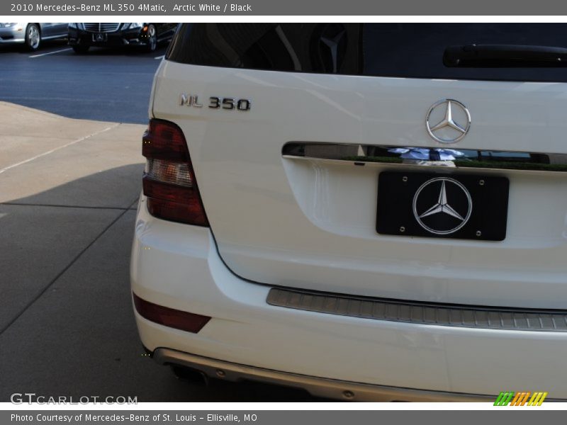 Arctic White / Black 2010 Mercedes-Benz ML 350 4Matic