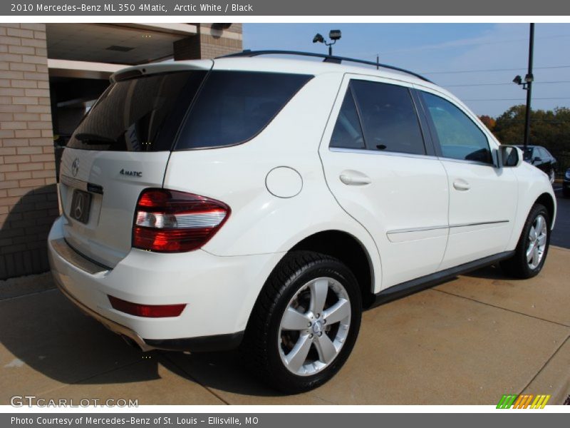 Arctic White / Black 2010 Mercedes-Benz ML 350 4Matic