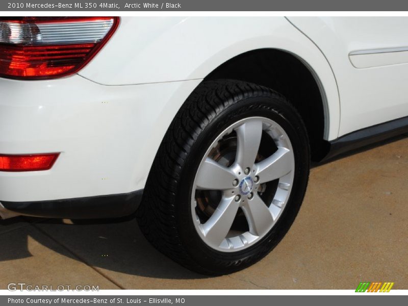 Arctic White / Black 2010 Mercedes-Benz ML 350 4Matic