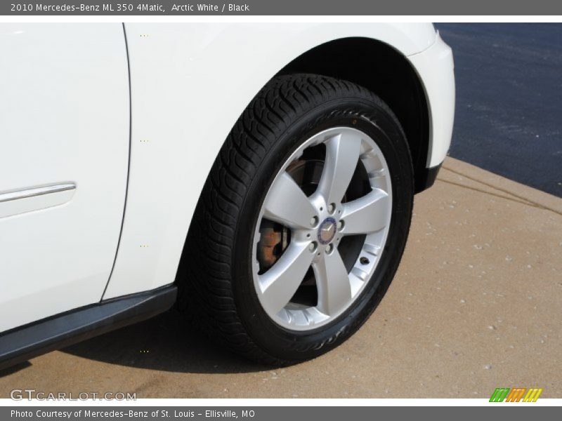 Arctic White / Black 2010 Mercedes-Benz ML 350 4Matic