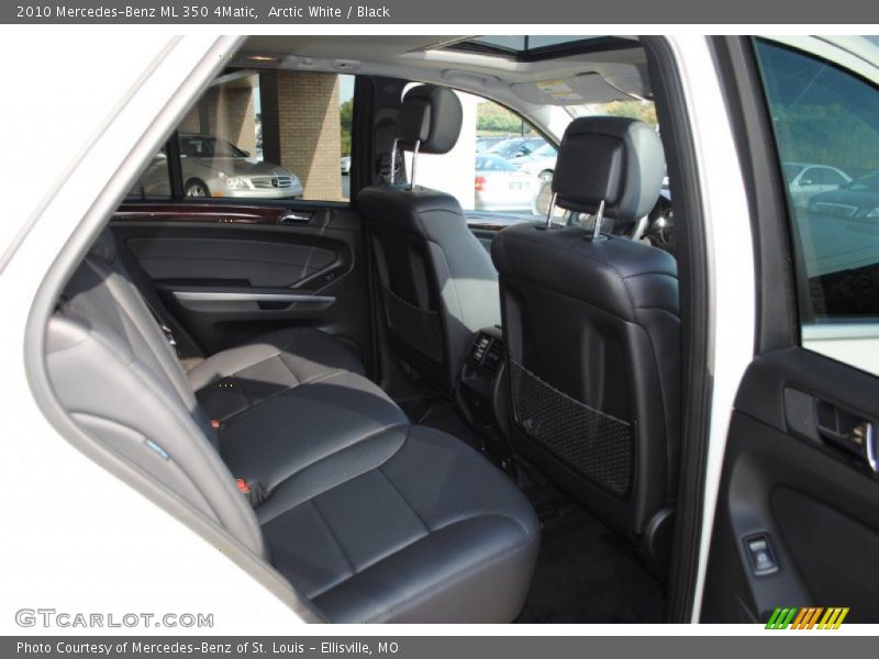 Arctic White / Black 2010 Mercedes-Benz ML 350 4Matic