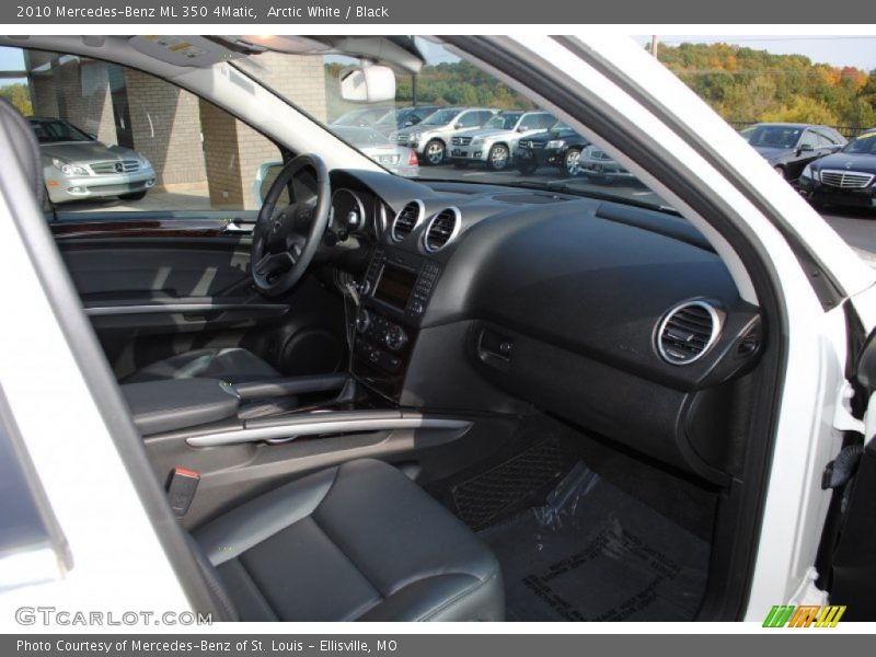 Arctic White / Black 2010 Mercedes-Benz ML 350 4Matic