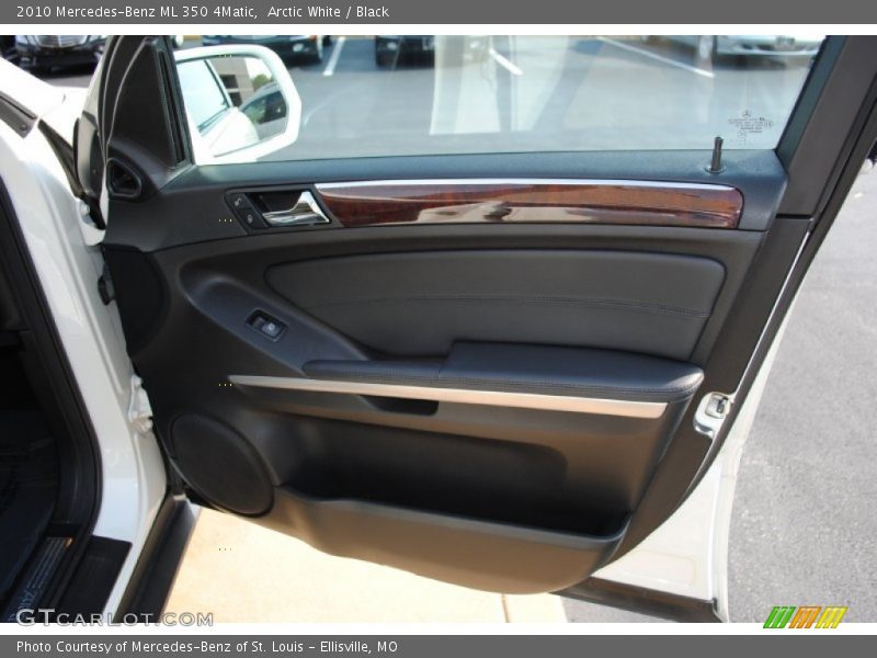 Arctic White / Black 2010 Mercedes-Benz ML 350 4Matic