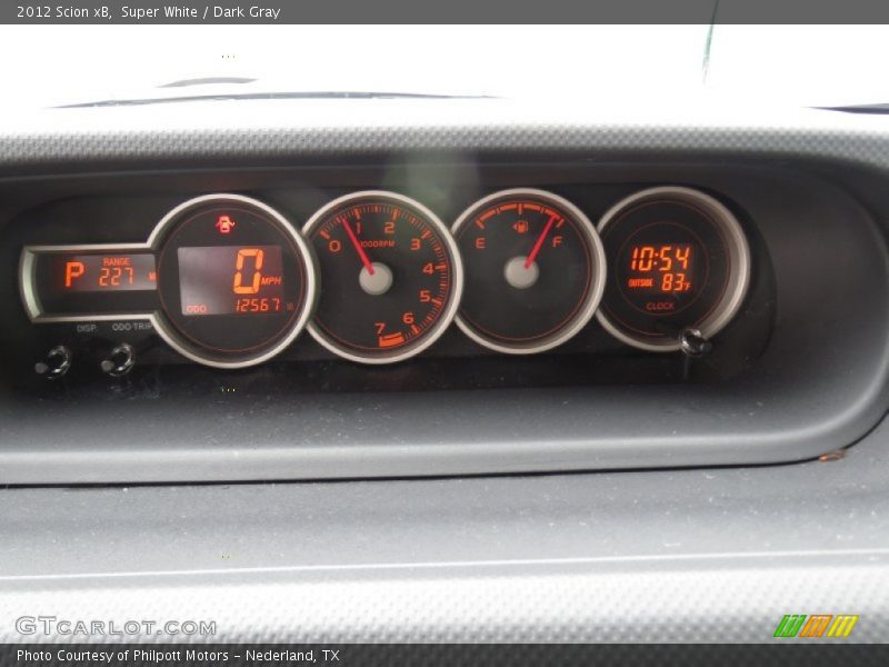 Super White / Dark Gray 2012 Scion xB