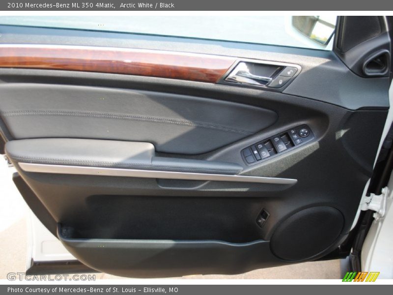 Arctic White / Black 2010 Mercedes-Benz ML 350 4Matic
