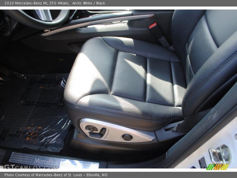 Arctic White / Black 2010 Mercedes-Benz ML 350 4Matic