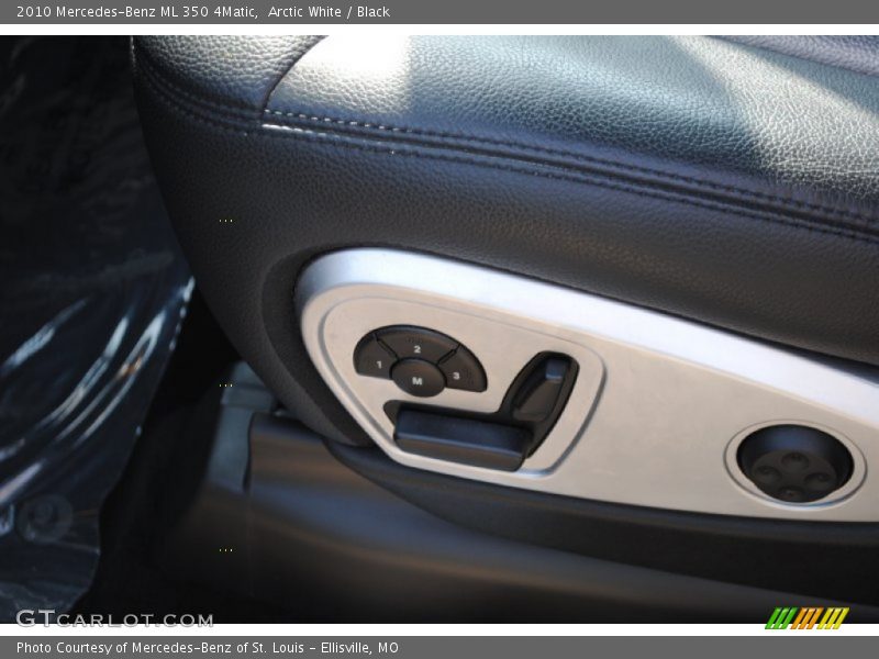 Arctic White / Black 2010 Mercedes-Benz ML 350 4Matic