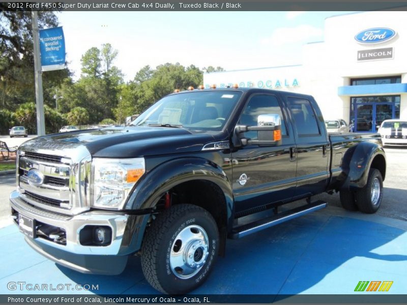 Tuxedo Black / Black 2012 Ford F450 Super Duty Lariat Crew Cab 4x4 Dually