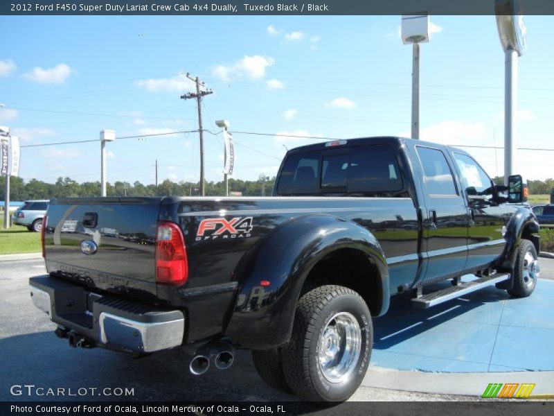 Tuxedo Black / Black 2012 Ford F450 Super Duty Lariat Crew Cab 4x4 Dually