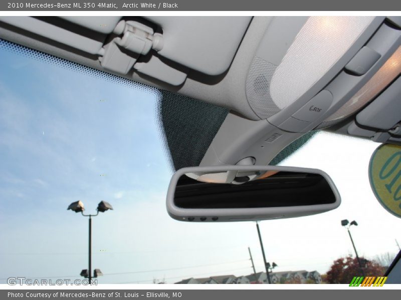 Arctic White / Black 2010 Mercedes-Benz ML 350 4Matic