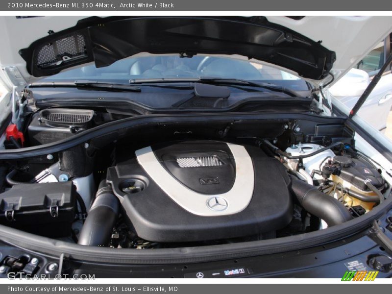 Arctic White / Black 2010 Mercedes-Benz ML 350 4Matic