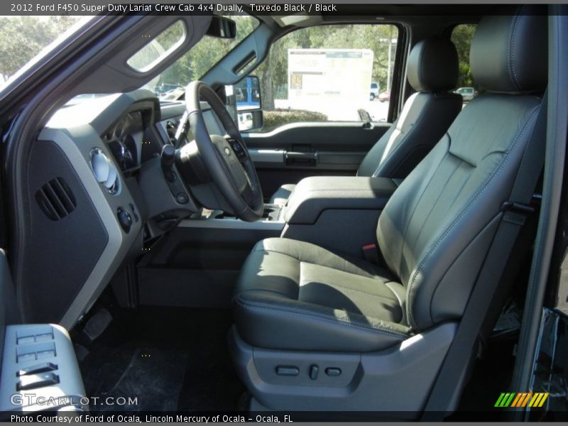  2012 F450 Super Duty Lariat Crew Cab 4x4 Dually Black Interior