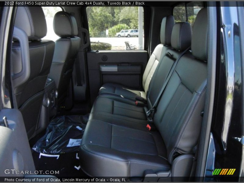  2012 F450 Super Duty Lariat Crew Cab 4x4 Dually Black Interior