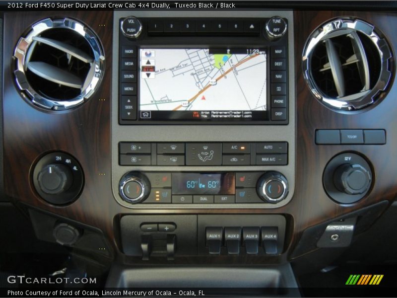 Controls of 2012 F450 Super Duty Lariat Crew Cab 4x4 Dually