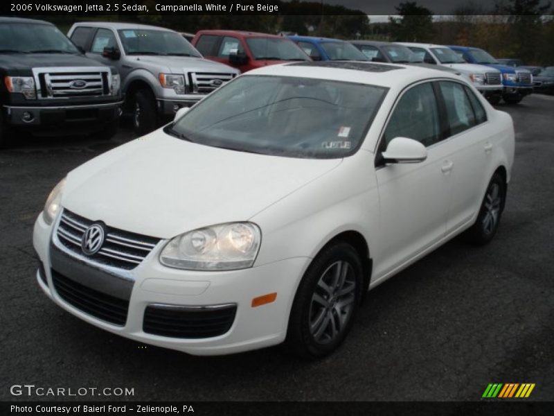 Campanella White / Pure Beige 2006 Volkswagen Jetta 2.5 Sedan