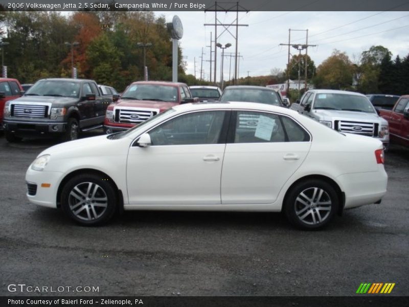 Campanella White / Pure Beige 2006 Volkswagen Jetta 2.5 Sedan