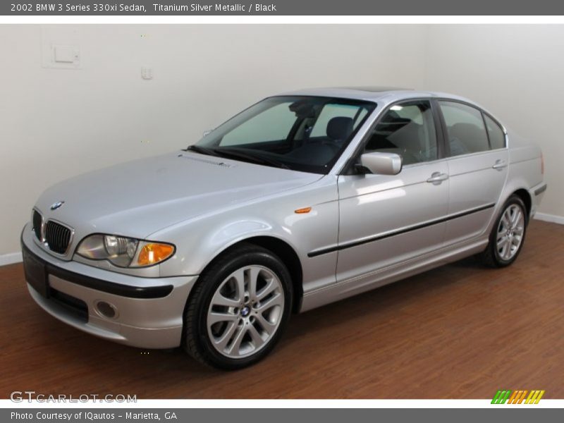 Titanium Silver Metallic / Black 2002 BMW 3 Series 330xi Sedan