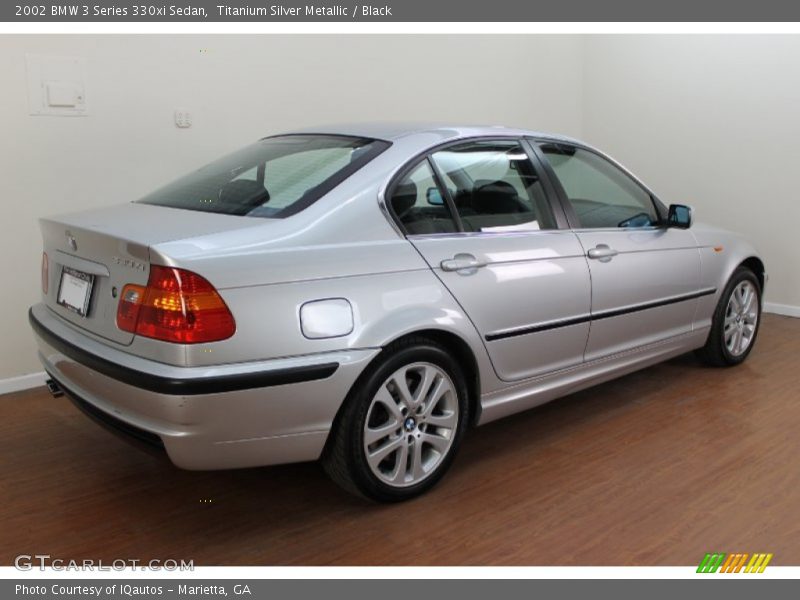 Titanium Silver Metallic / Black 2002 BMW 3 Series 330xi Sedan