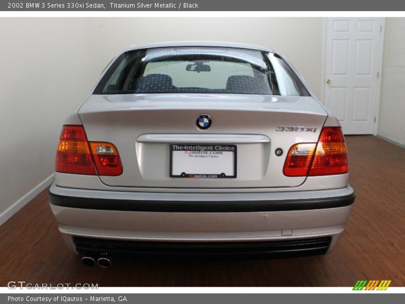 Titanium Silver Metallic / Black 2002 BMW 3 Series 330xi Sedan