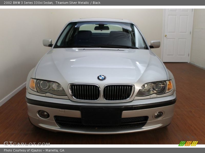 Titanium Silver Metallic / Black 2002 BMW 3 Series 330xi Sedan