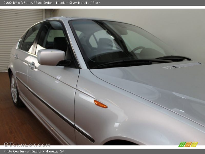 Titanium Silver Metallic / Black 2002 BMW 3 Series 330xi Sedan
