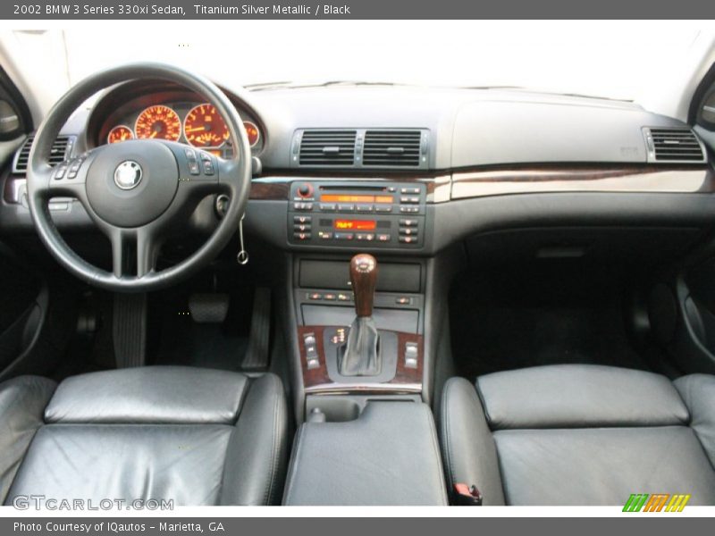 Titanium Silver Metallic / Black 2002 BMW 3 Series 330xi Sedan