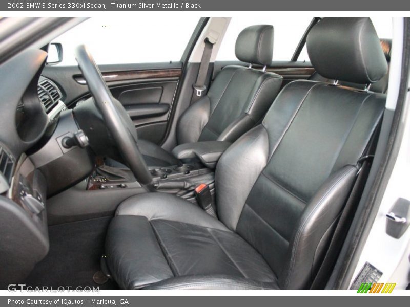 Titanium Silver Metallic / Black 2002 BMW 3 Series 330xi Sedan