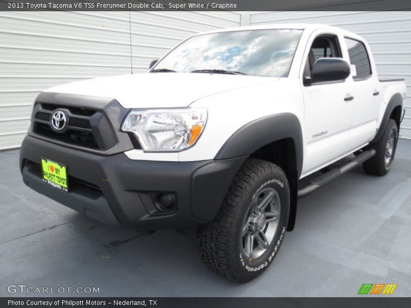 Super White / Graphite 2013 Toyota Tacoma V6 TSS Prerunner Double Cab