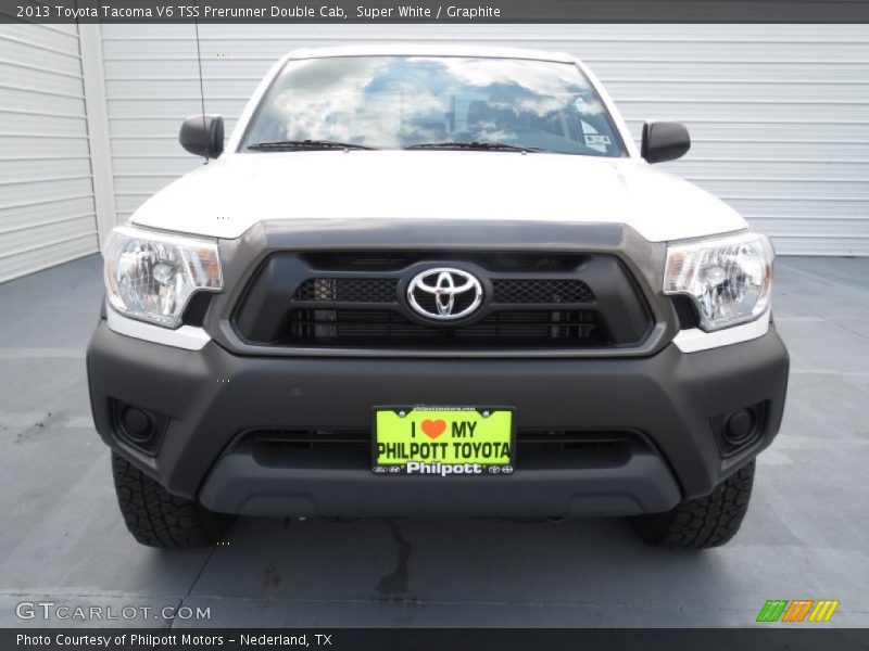 Super White / Graphite 2013 Toyota Tacoma V6 TSS Prerunner Double Cab