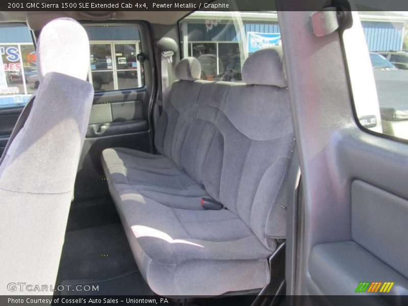 Pewter Metallic / Graphite 2001 GMC Sierra 1500 SLE Extended Cab 4x4