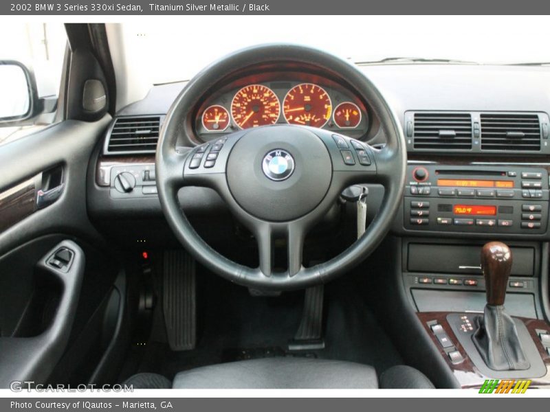 Titanium Silver Metallic / Black 2002 BMW 3 Series 330xi Sedan