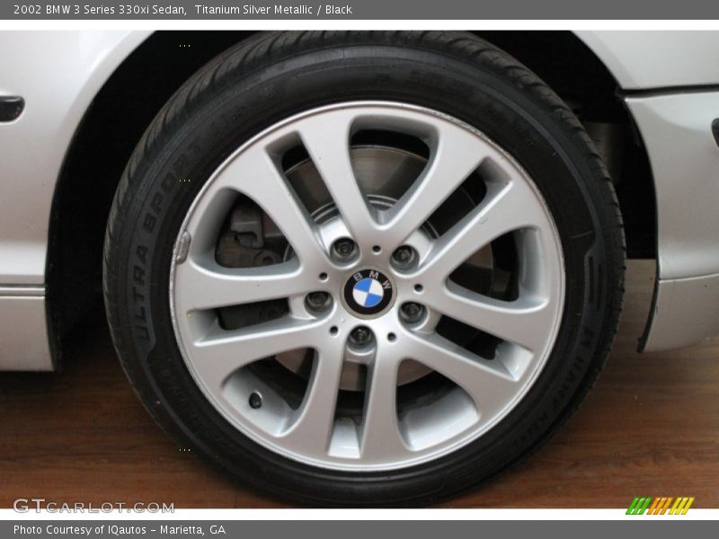 Titanium Silver Metallic / Black 2002 BMW 3 Series 330xi Sedan