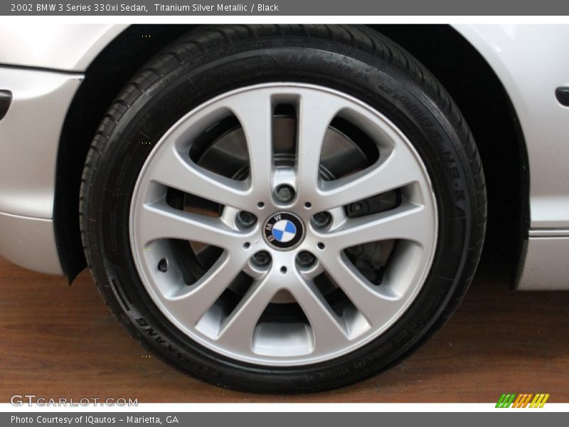 Titanium Silver Metallic / Black 2002 BMW 3 Series 330xi Sedan