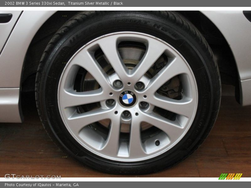 Titanium Silver Metallic / Black 2002 BMW 3 Series 330xi Sedan