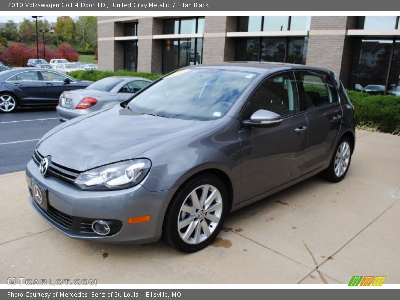 United Gray Metallic / Titan Black 2010 Volkswagen Golf 4 Door TDI