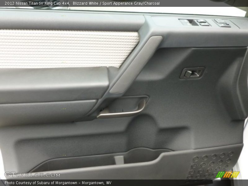 Blizzard White / Sport Apperance Gray/Charcoal 2012 Nissan Titan SV King Cab 4x4