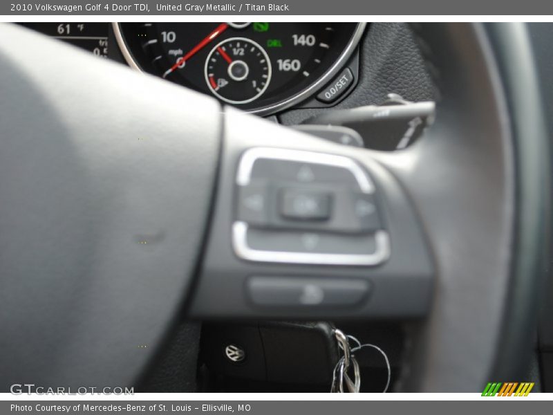 United Gray Metallic / Titan Black 2010 Volkswagen Golf 4 Door TDI
