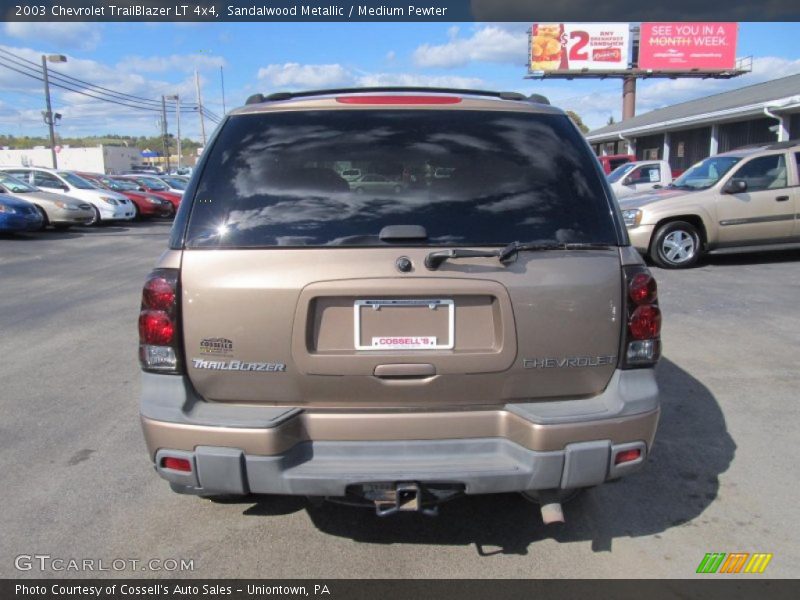 Sandalwood Metallic / Medium Pewter 2003 Chevrolet TrailBlazer LT 4x4