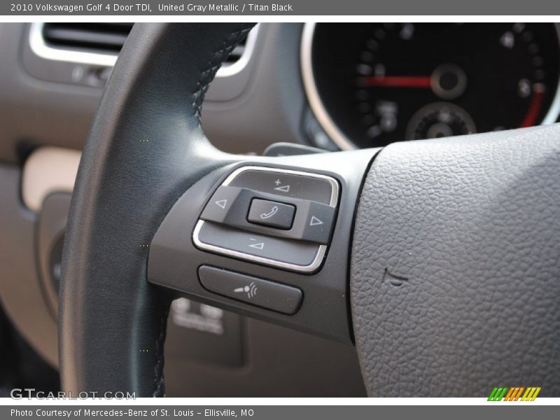 United Gray Metallic / Titan Black 2010 Volkswagen Golf 4 Door TDI