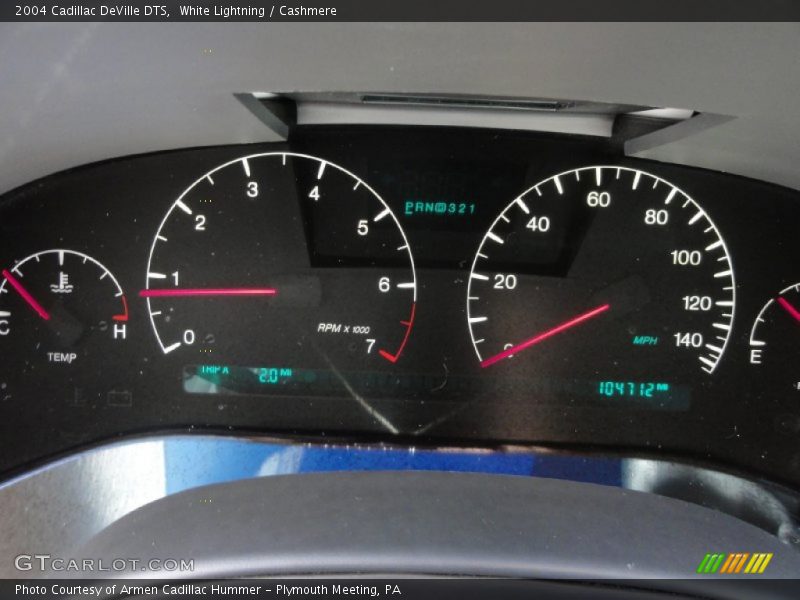 White Lightning / Cashmere 2004 Cadillac DeVille DTS