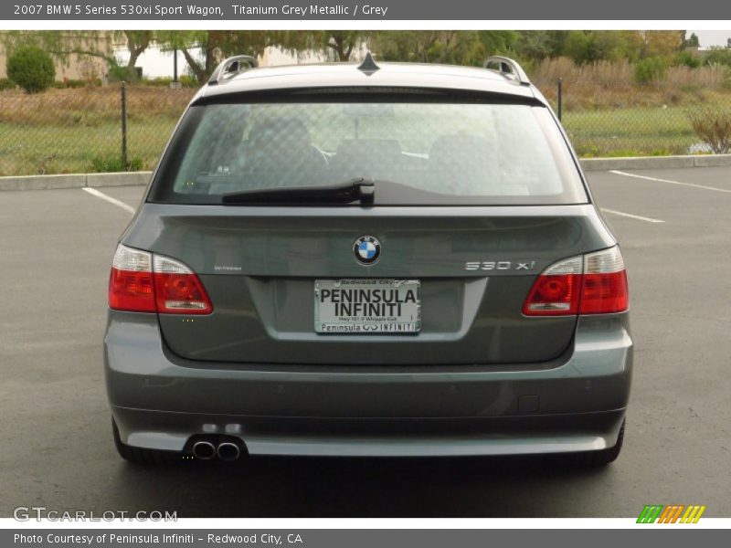 Titanium Grey Metallic / Grey 2007 BMW 5 Series 530xi Sport Wagon