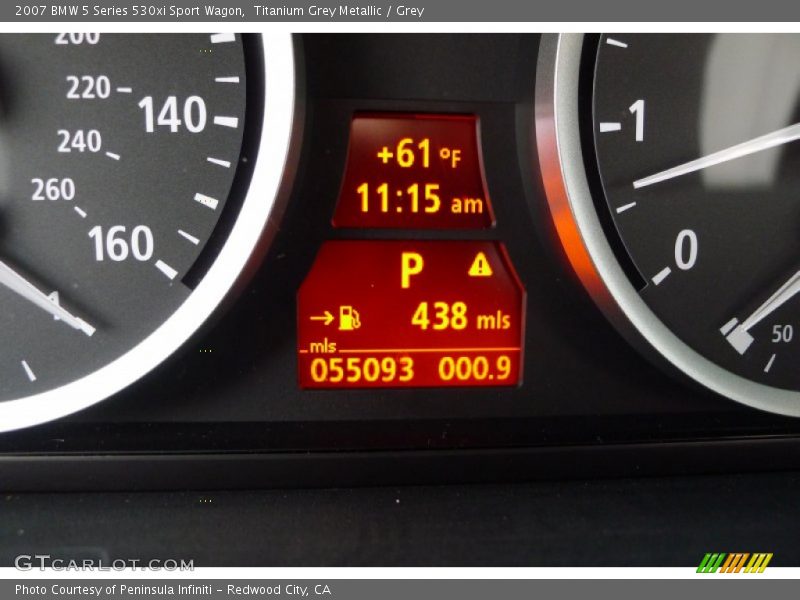 Titanium Grey Metallic / Grey 2007 BMW 5 Series 530xi Sport Wagon