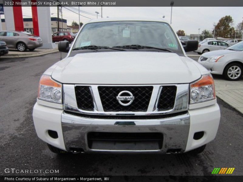 Blizzard White / Charcoal 2012 Nissan Titan SV King Cab 4x4