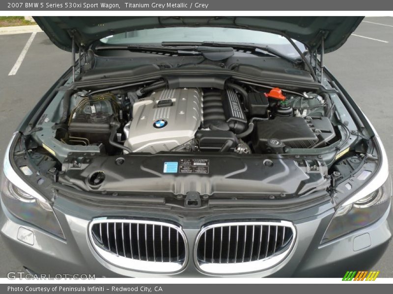 Titanium Grey Metallic / Grey 2007 BMW 5 Series 530xi Sport Wagon