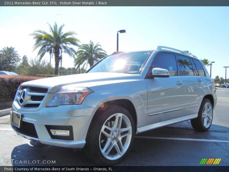 Iridium Silver Metallic / Black 2011 Mercedes-Benz GLK 350
