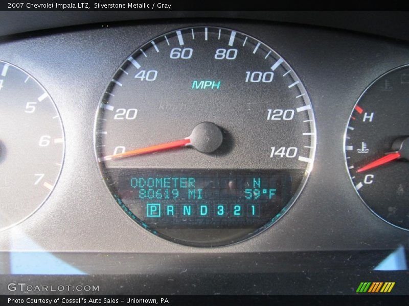 Silverstone Metallic / Gray 2007 Chevrolet Impala LTZ