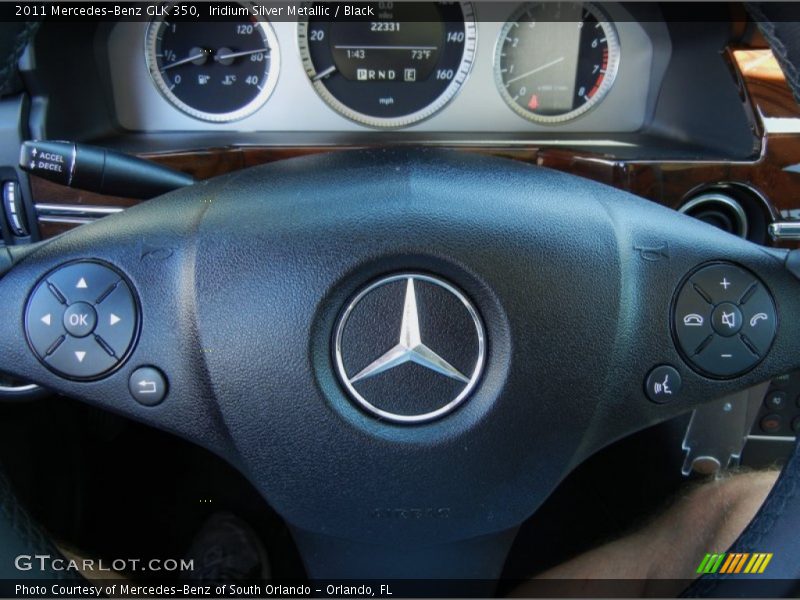 Iridium Silver Metallic / Black 2011 Mercedes-Benz GLK 350